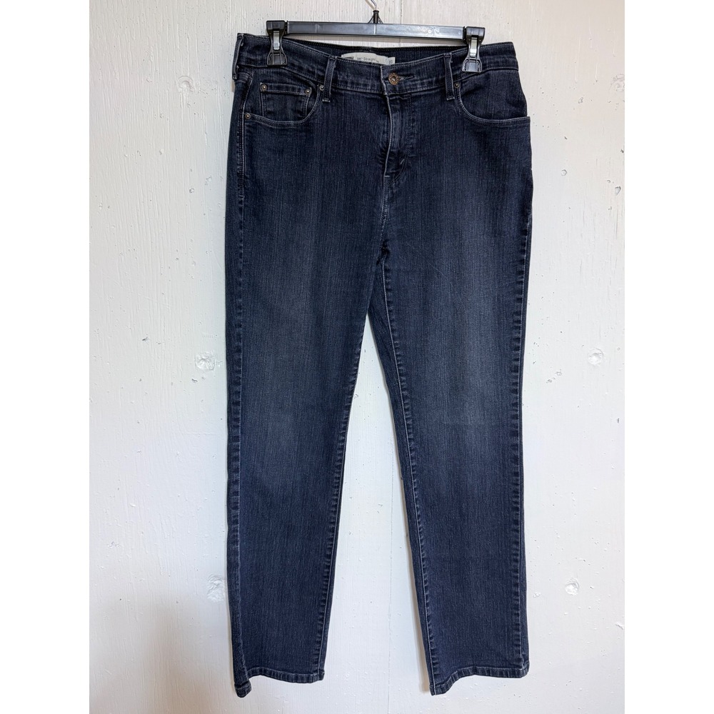 Levi's 505 Straight Leg Jeans Women Size 10 Dark Blue Denim Classic Casual